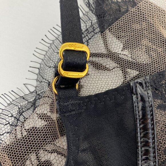 Agent Provocateur Alyss Black Basque Small *NO SIZE TAG* - Picture 10 of 12